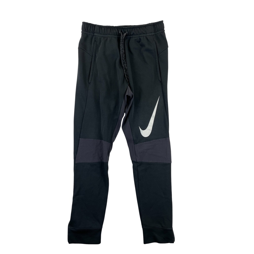 Nike Dri-FIT Jogger Pants Women's S/P Black Athletic Swoosh Side Panel